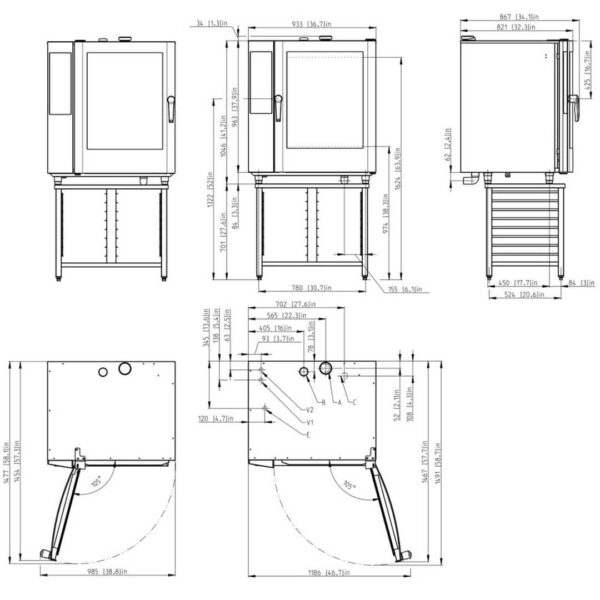 Пароконвектомат Retigo B1011IG Vision II