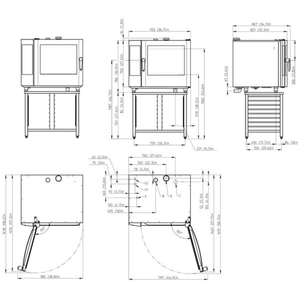 Пароконвектомат Retigo B611IG Vision II