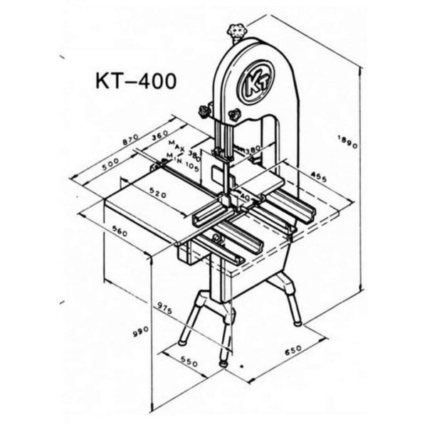 Пила ленточная Koneteollisuus (KT) KT-400