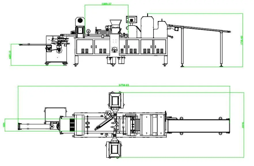 Линия для производства дрожжевых и слоеных изделий с начинкой BAKELINE