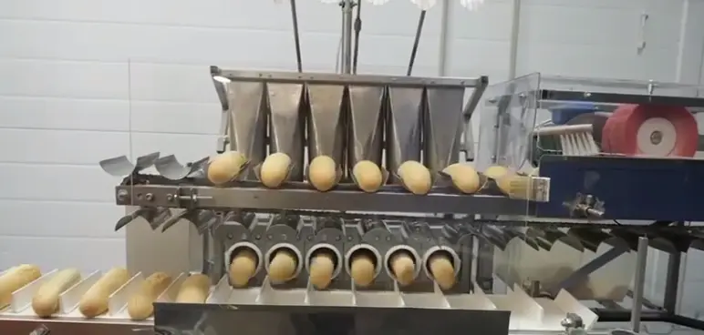 Линия для сверления отверстий в булочке для хот-дога МБС-1