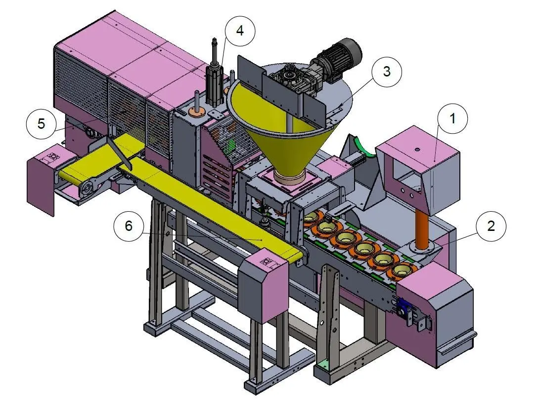 Автоматическая линия для производства тарталеток XK-S