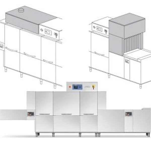 Машина посудомоечная Dihr QX 246 SX+DDE+DRF69+ID+HRF10 2 ЧАСТИ