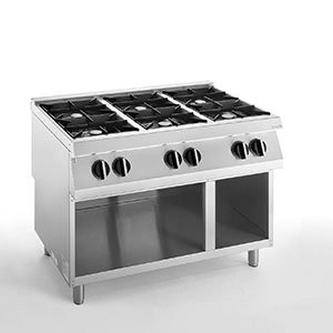 Плита газовая 6-ти конфорочная APACH SLRRG129CS