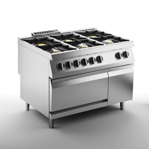 Плита газовая 6-ти конфорочная APACH SLRRG129FECS