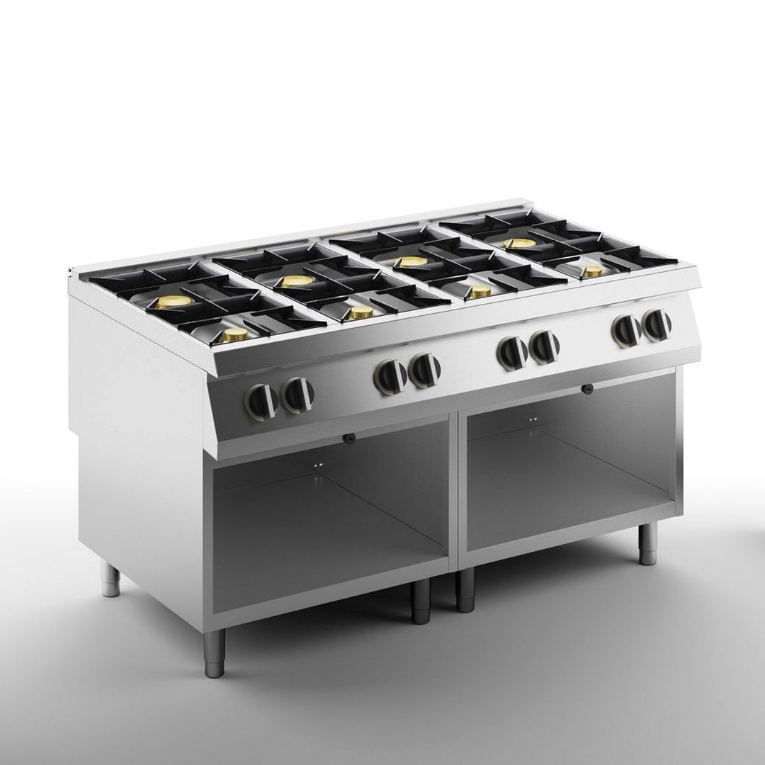 Плита газовая 8-ми конфорочная APACH SLRRG169CS