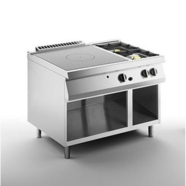 Плита газовая APACH SLRSTG127R2DXCS (со сплошной поверхностью)