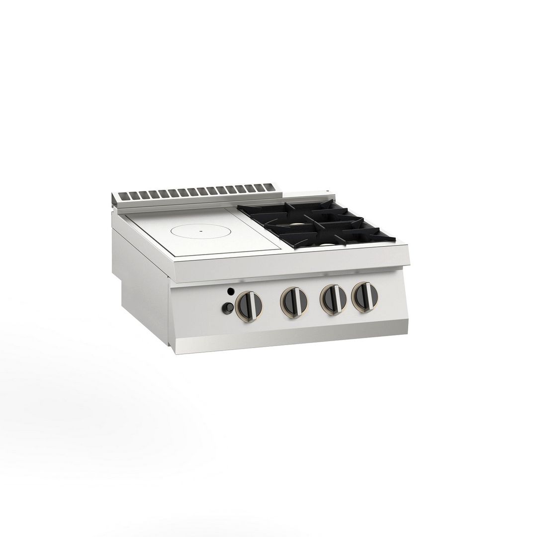 Плита газовая APACH SLRSTG87R2DX (со сплошной поверхностью)