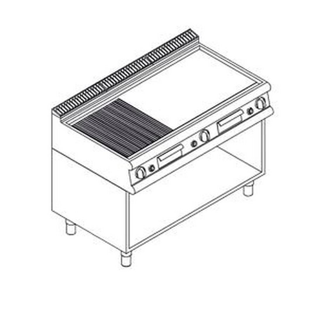 Поверхность жарочная газовая Apach LFTG127LROS
