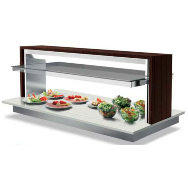 Прилавок Enofrigo DOGE ISOLA V-CURVO SVT FISSA QPC 1400 Черный ВСТР.
