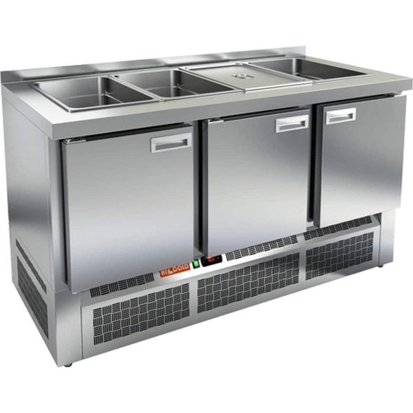 Стол для салатов Hicold SLE3-111GN О без крышки