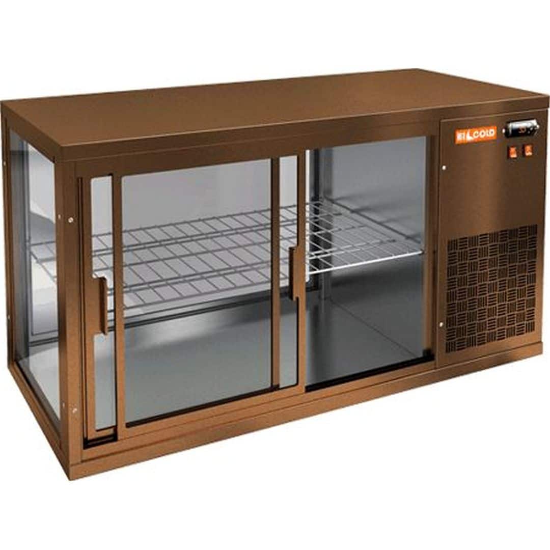 Витрина Hicold VRL 900 R BRONZE