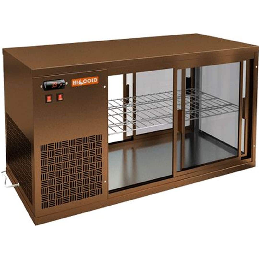 Витрина Hicold VRL T 1300 L BRONZE