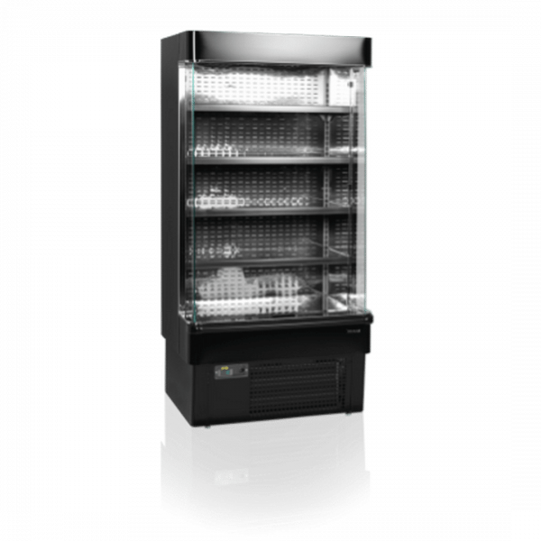 Горка холодильная пристенная Tefcold MD1000B Черная