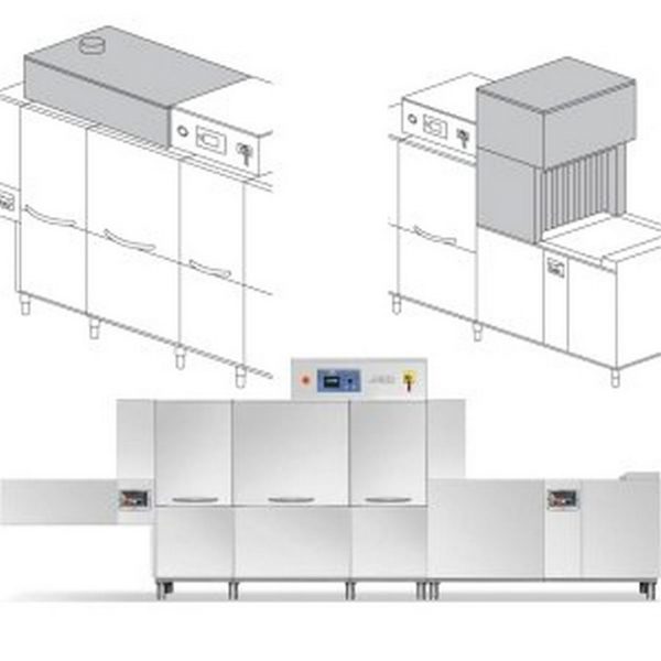 Машина посудомоечная DIHR QX 246 DX+DDE+DRF69+HRF10 (3 части)