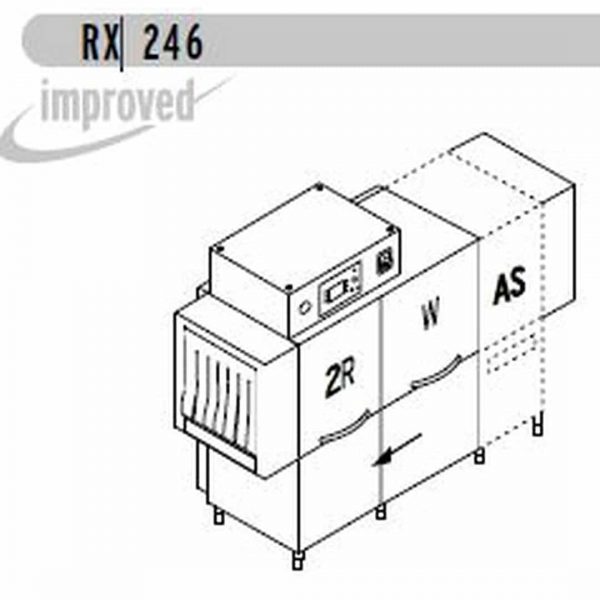 Машина посудомоечная DIHR RX 246 AS DX+DDE+DR64+HR10