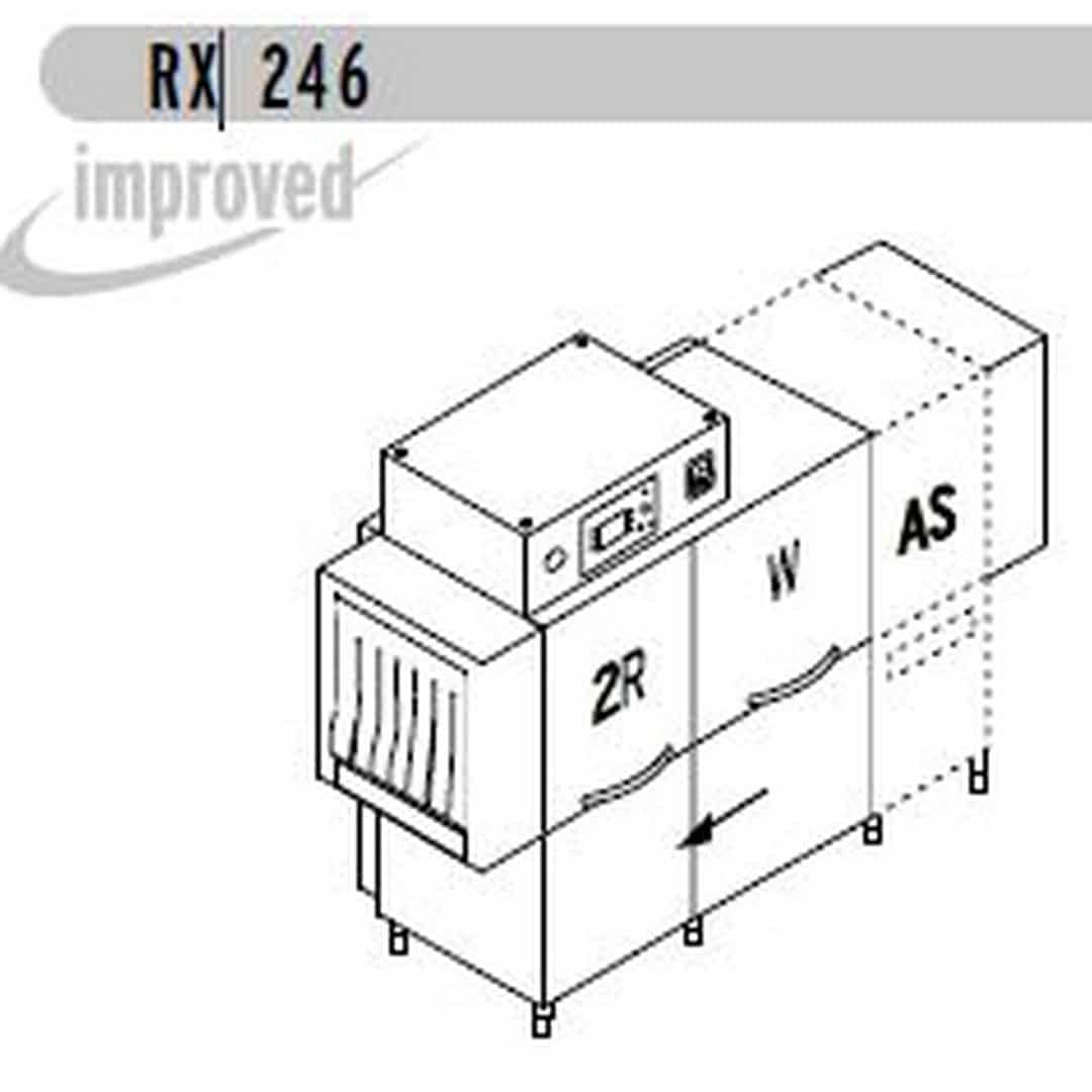 Машина посудомоечная DIHR RX 246 AS DX+DDE+DR64+HR10