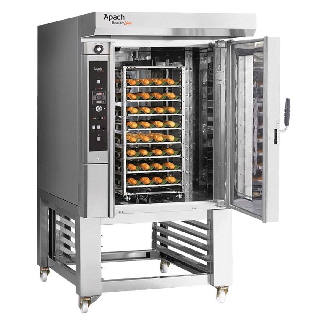 Печь миниротационная газовая APACH C46CS EMPTA (с подставкой, с направляющими)