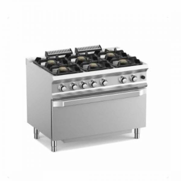 Плита газовая 6-ти конфорочная APACH GLRRG117FGP EXTRA XL