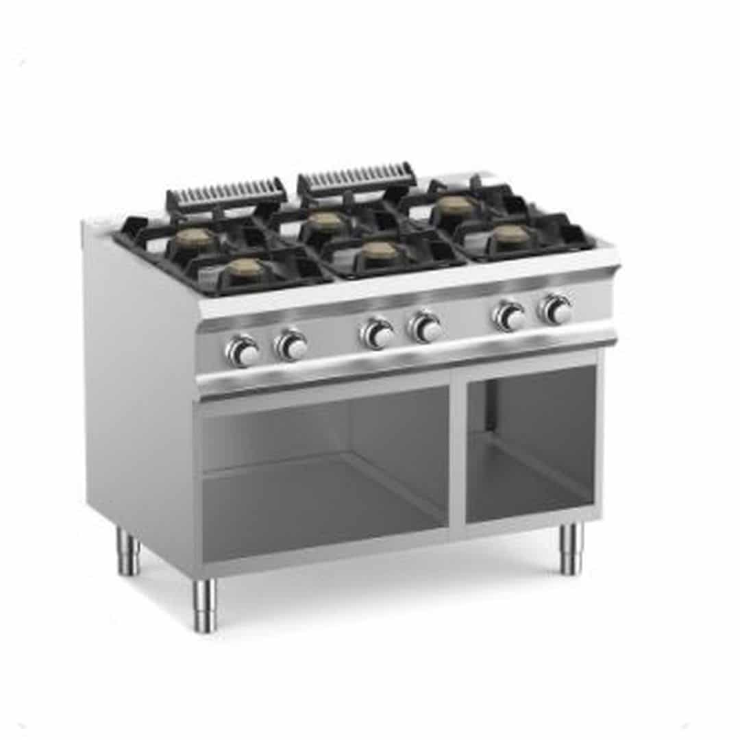 Плита газовая 6-ти конфорочная APACH GLRRG117OSP