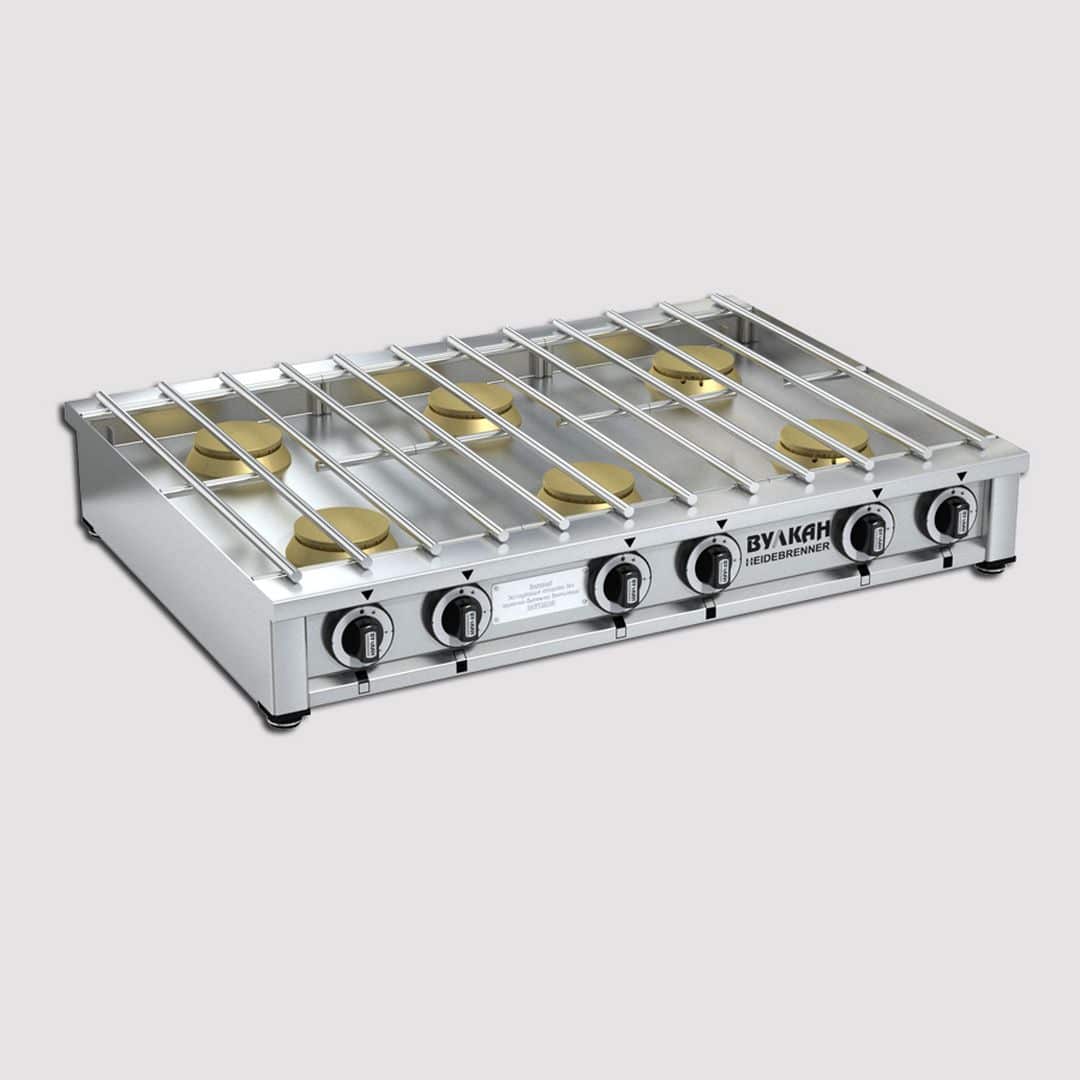 Плита газовая Вулкан ПРГ-IIA-6М Slim №82141