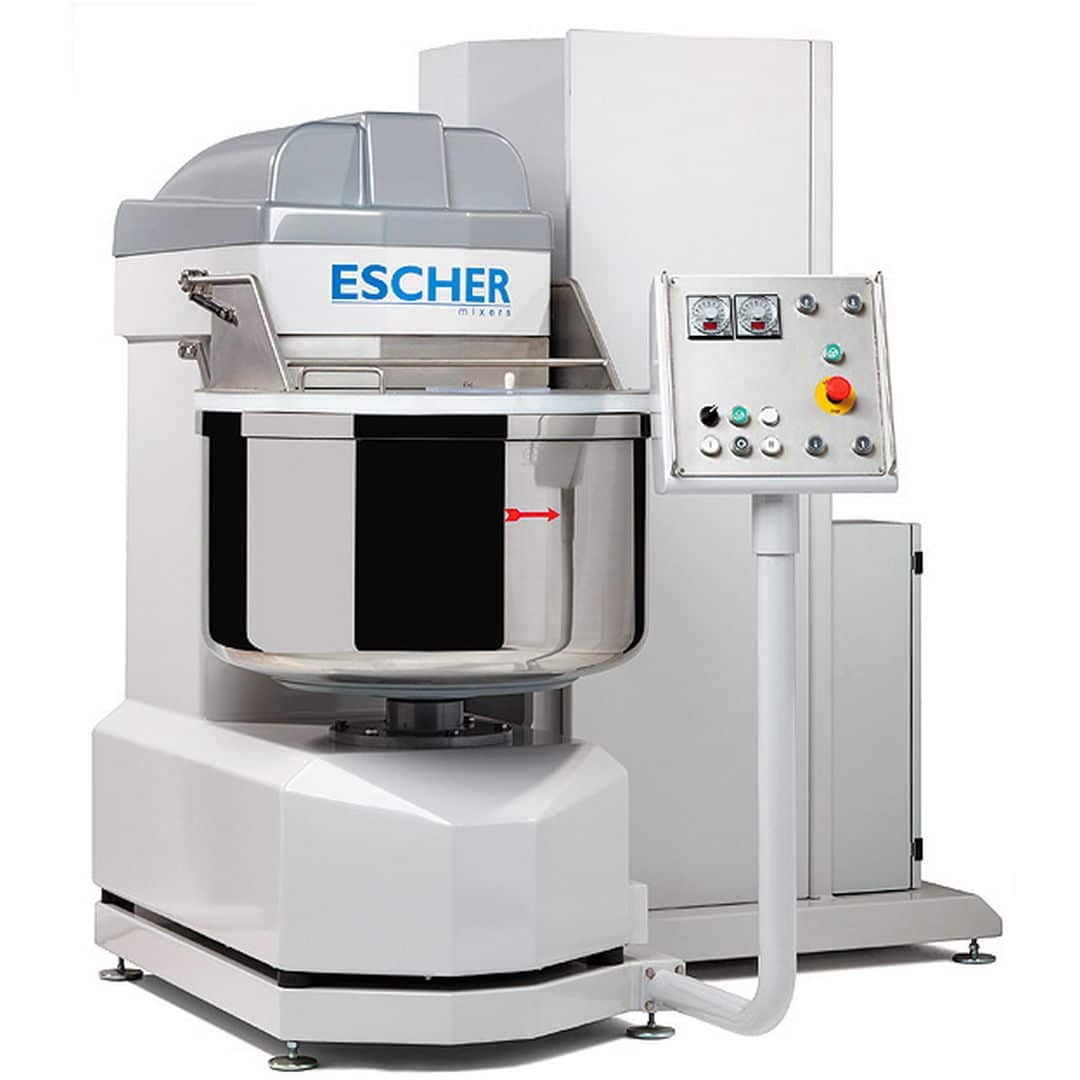 Спиральный тестомес Escher MT 120 (выгрузка на стол)