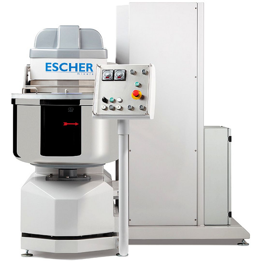 Тестомес для крутого теста Escher MT 120 P (выгрузка на стол)