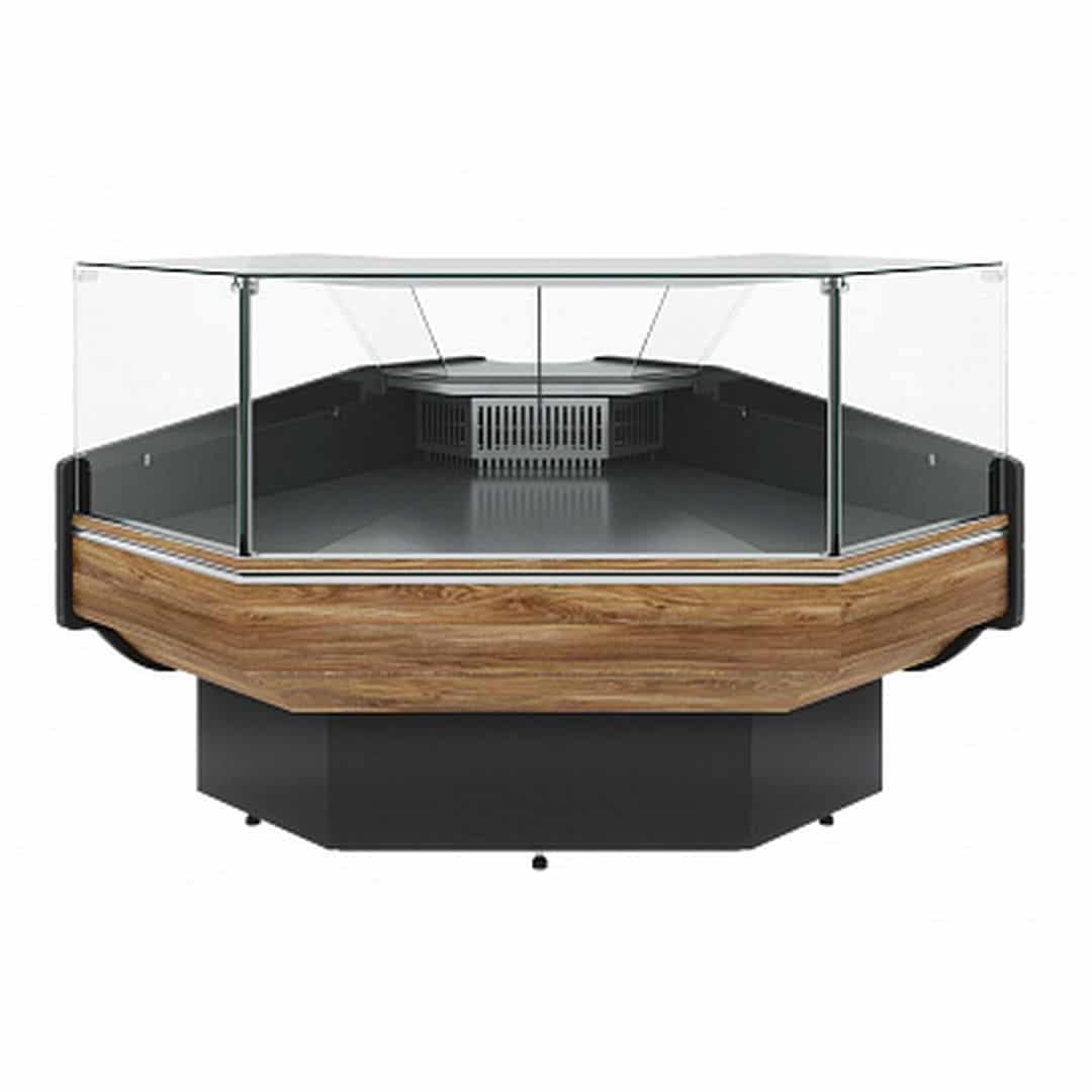 Гастрономическая витрина Полюс GC120 VM/VV-5 3004 / KombiLux (внешний угол, динамика)