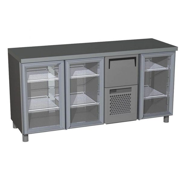Стол холодильный Полюс Т57 М3-1 9006-1 Bar-360 (серый)