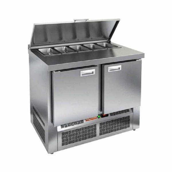 Стол для салатов Hicold SL1-1122GN (1/3) (С крышкой)