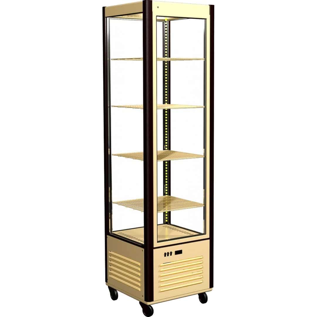 Витрина кондитерская Полюс D4 VM 400-1 (R400C Carboma) Бежево-коричневый)