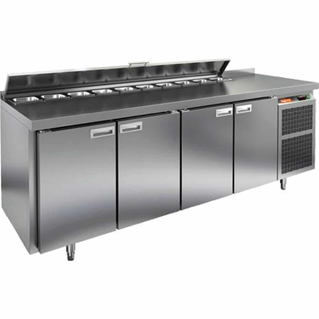Стол для салатов Hicold SL2-1111SN (1/6) (С крышкой)