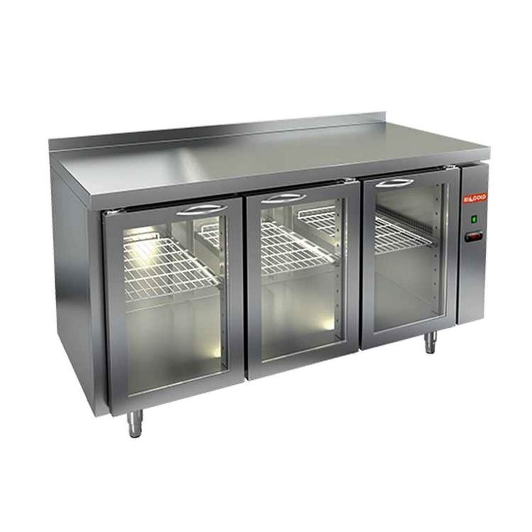 Стол с охлаждаемым шкафом Hicold GNG 111 HT P (Со стеклянными дверьми, без столешницы, без агрегата)