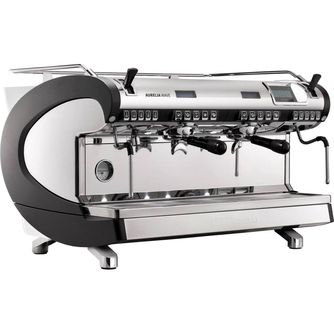 Кофемашина Nuova Simonelli Aurelia Wave T3 2GR (Черный, самоочистка, высокая группа)