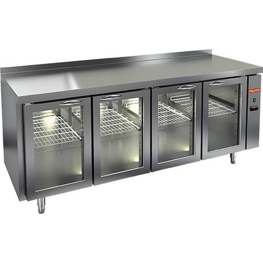 Стол с охлаждаемым шкафом Hicold GNG 1111 HT P (Со стеклянными дверьми, без агрегата)