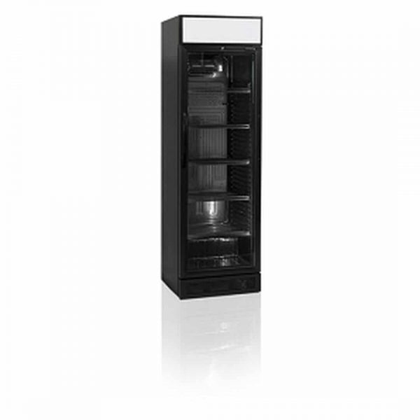 Шкаф холодильный со стеклом Tefcold CEV425CP Черный