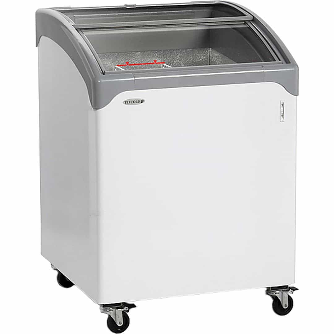 Ларь морозильный Tefcold NIC100SCEB (со стеклянной крышкой)
