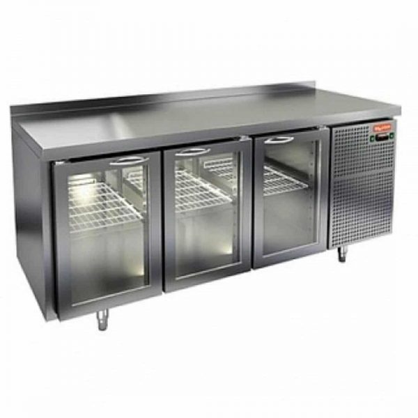 Стол с охлаждаемым шкафом Hicold GNG 111/HT (Со стеклянными дверьми, без столешницы)