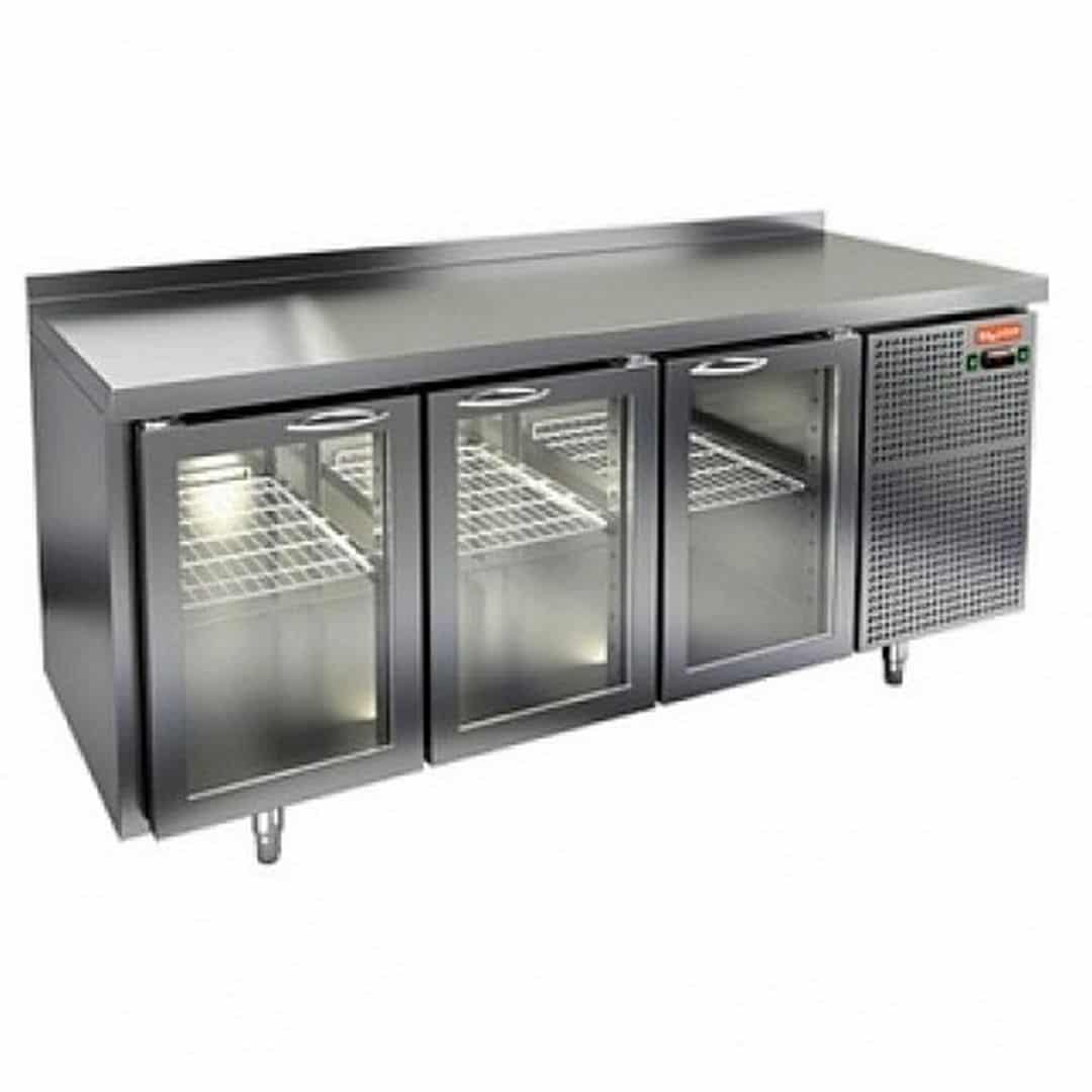 Стол с охлаждаемым шкафом Hicold GNG 111/HT (Со стеклянными дверьми, без столешницы)