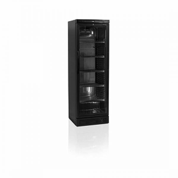 Шкаф холодильный со стеклом Tefcold CEV425 BLACK