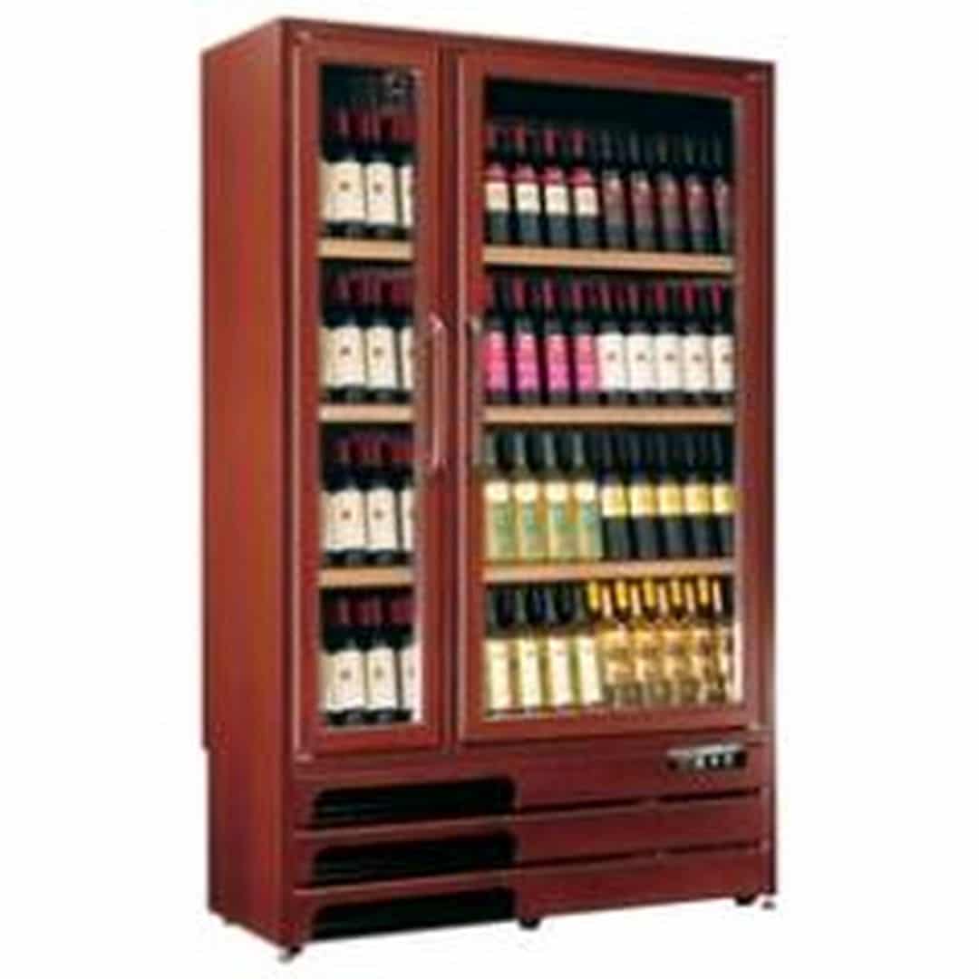 Шкаф винный деревянный Tecfrigo Enoprestige 600 2TV Темный орех