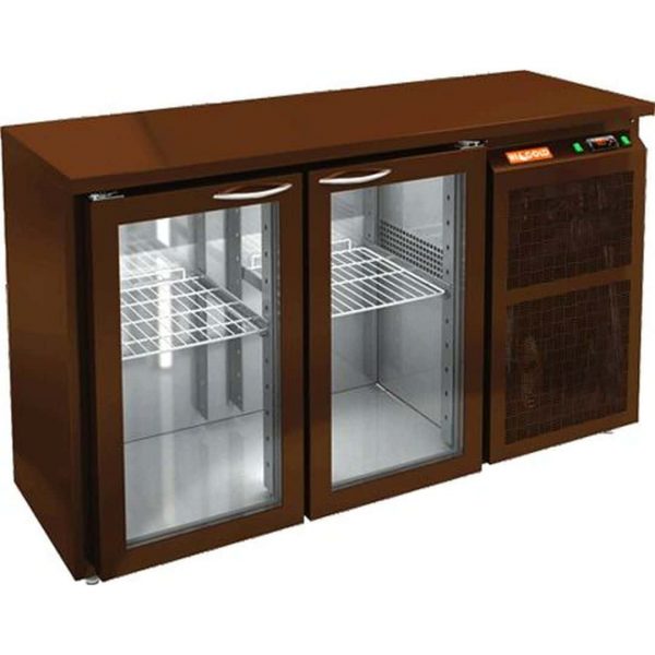 Стол с охлаждаемым шкафом Hicold BNG 11 BR2 HT BAR (Со стеклянными дверьми)