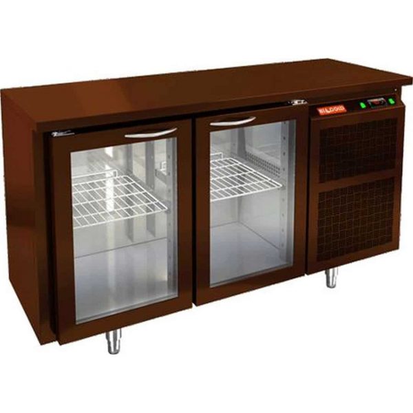 Стол с охлаждаемым шкафом Hicold BNG 11 HT BAR (Со стеклянными дверьми)