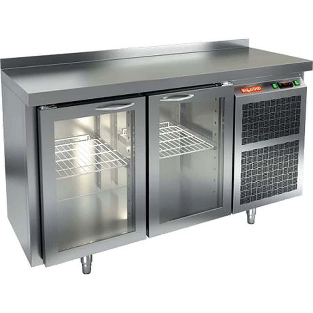 Стол с охлаждаемым шкафом Hicold BNG 11 HT (Со стеклянными дверьми)