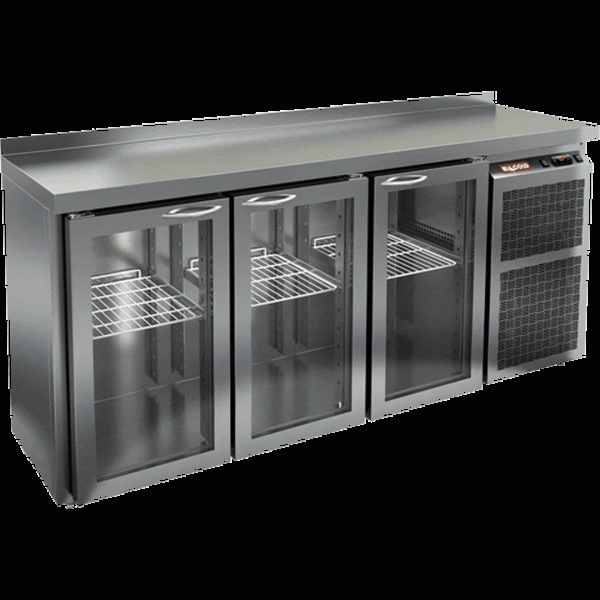 Стол с охлаждаемым шкафом Hicold BNG 111 BR2 HT О (Со стеклянными дверьми)