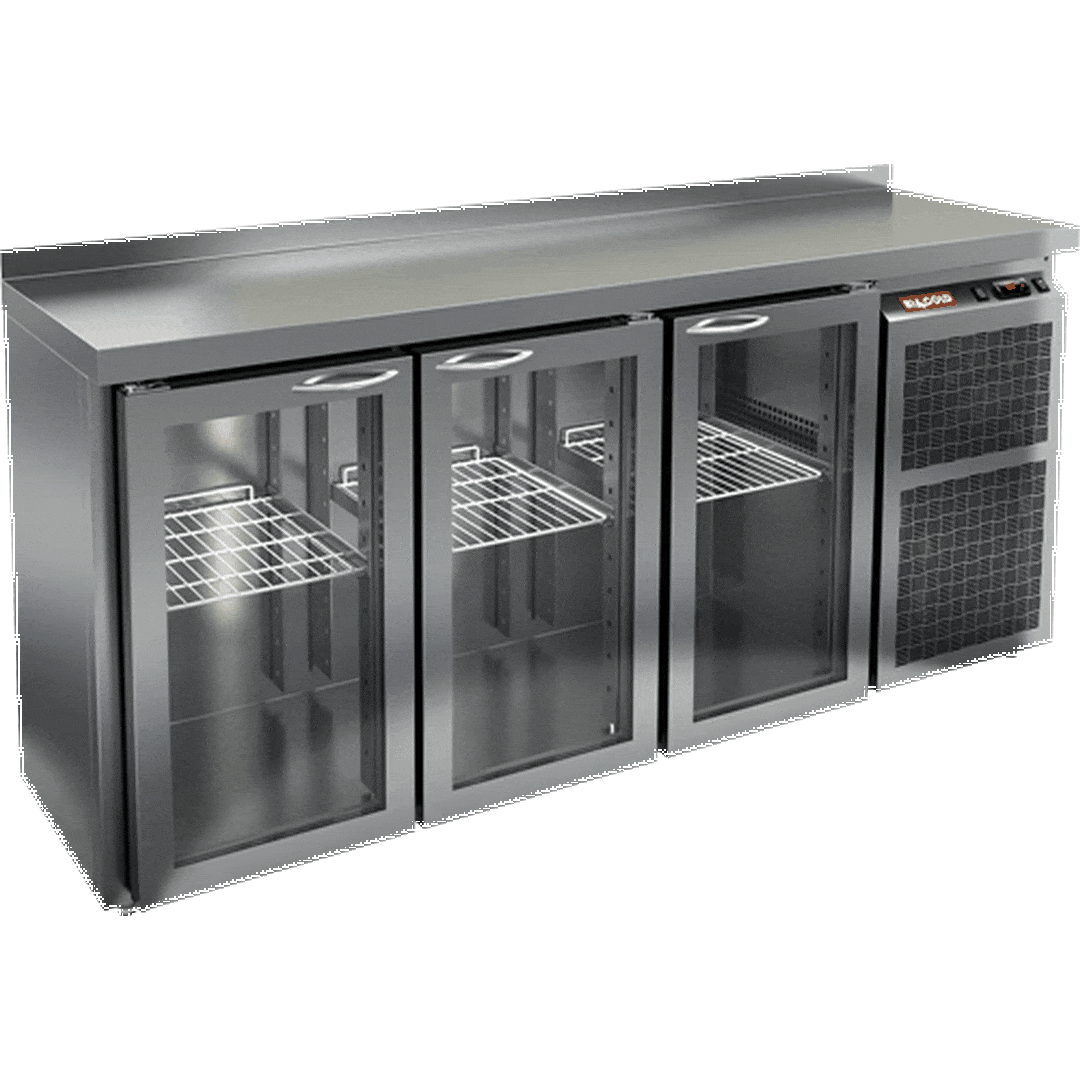 Стол с охлаждаемым шкафом Hicold BNG 111 BR2 HT О (Со стеклянными дверьми)