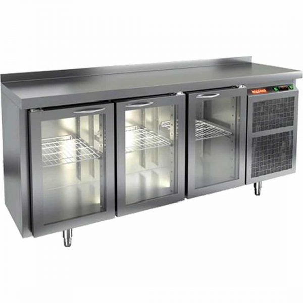 Стол с охлаждаемым шкафом Hicold BNG 111 НТ (Со стеклянными дверьми)