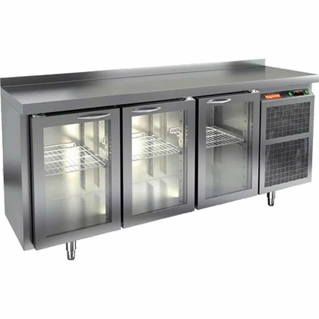 Стол с охлаждаемым шкафом Hicold BNG 111 НТ (Со стеклянными дверьми)