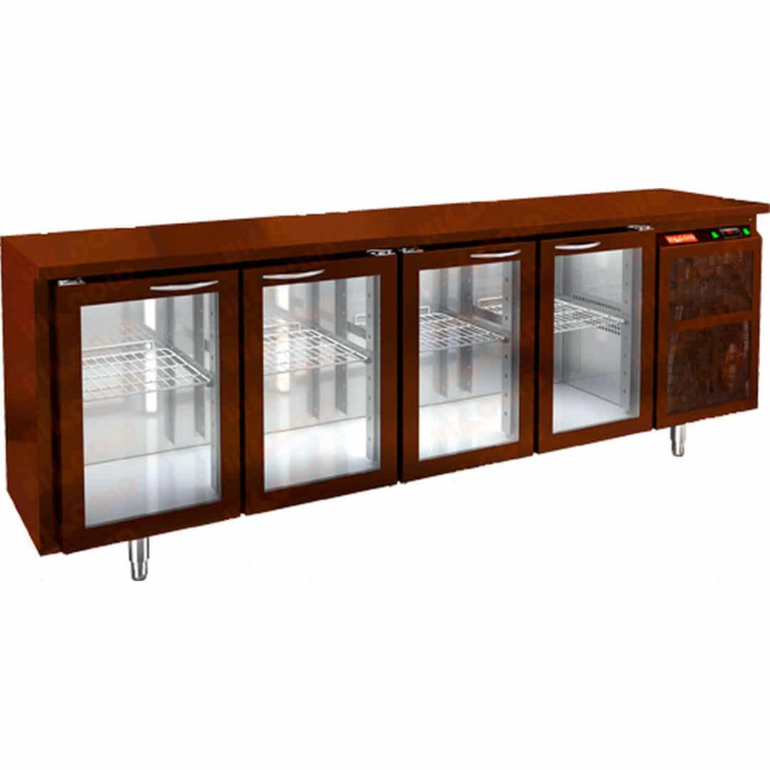 Стол с охлаждаемым шкафом Hicold BNG 1111 HT BAR (Со стеклянными дверьми, замок)