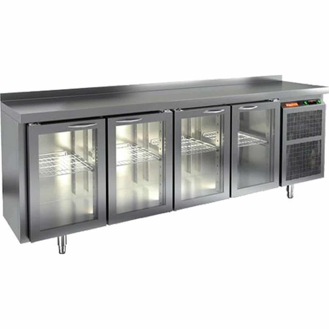 Стол с охлаждаемым шкафом Hicold BNG 1111 HT (Со стеклянными дверьми)